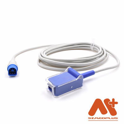 DB9 SpO2 어댑터 케이블 필립 M1943NL 의학 열 가소성 폴리우레탄 수지에 대한 옥사이맥스 8Pin