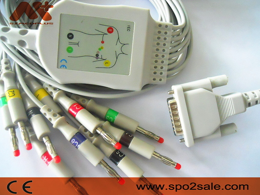 직접 연결 에단 ECG 케이블 15 핀 케이블 SE-1010, SE-1212, SE 601