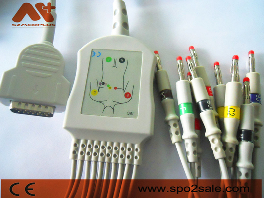 GE 의료 적합한 직접 연결 EKG 케이블 - 2104727-001