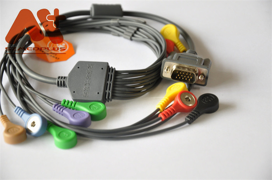 CE 홀터 기록계 DMS 300-3A  아하 ECG 케이블 10 리드 활기 플러그