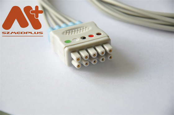 GE 의료 마커트 ECG 환자케이블 5는 갑작스러운 411202-001을 이끕니다