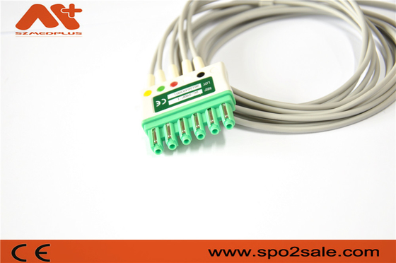드레거 적합한 ECG 환자케이블 5는 아하 클립 MS16546을 이끕니다