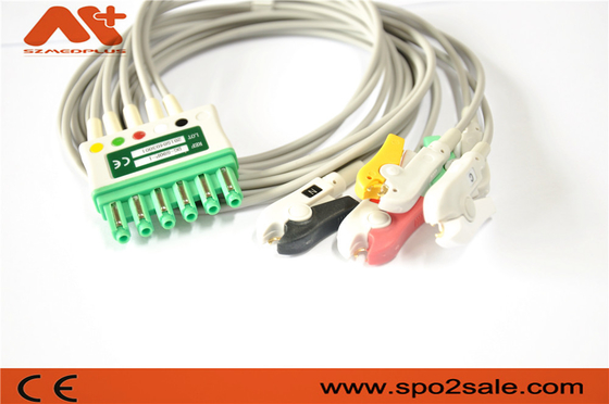 드레거 적합한 ECG 환자케이블 5는 아하 클립 MS16546을 이끕니다