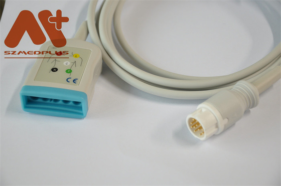 환자 모니터를 위한 5 리드 ECG 환자케이블 12 핀 필립 M1668A