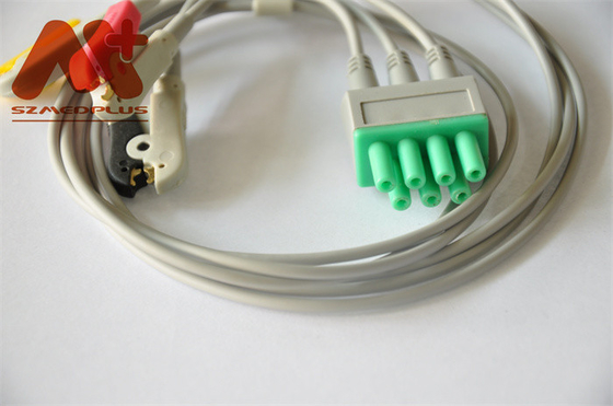 원격 측정법 민드레이 ECG 케이블 TMS-6016 3 리드 ECG 케이블 115-004871-00