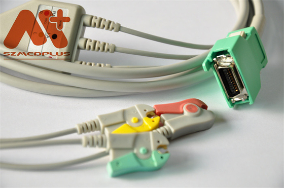 OPV - 1500년을 위한 니혼 광전 공업 적합한 3 리드 클립 직접 연결 ECG 케이블