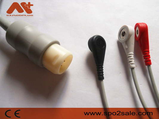 필립 적합한 3 리드 갑작스러운 직접 연결 ECG 케이블 - M1733A