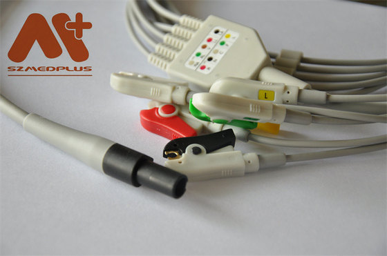 웰치 앨린 프로파큐 LT 5는 클립 적합한 직접 연결 ECG 케이블을 이끕니다