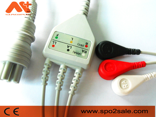 옴론 > 코린 BP-88S, BP-S510, M9500, 언론 친구 장점 적합한 3 리드 직접 연결 ECG 케이블
