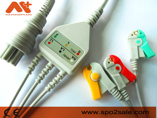 옴론 > 코린 BP-88S, BP-S510, M9500, 언론 친구 장점 적합한 3 리드 클립 직접 연결 ECG 케이블