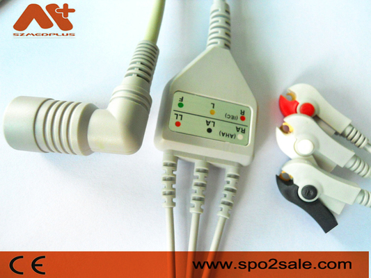 BP-306 적합한 3 리드 클립 직접 연결 ECG 케이블인 옴론 > 코린 BP-88