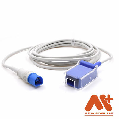 DB9 SpO2 어댑터 케이블 필립 M1943NL 의학 열 가소성 폴리우레탄 수지에 대한 옥사이맥스 8Pin