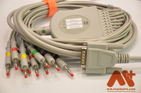 카디오닉스 10 리드 ECG 케이블 카디오닉스 카디오 터치 / 카디오 플러그 EKG 기계